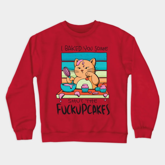 Cat's Bakery Crewneck Sweatshirt by Hamster Design